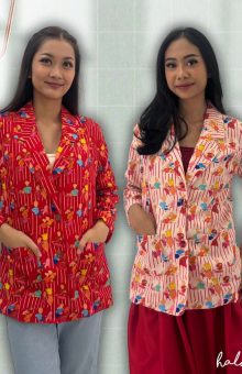 HaluanBali Jas Perempuan Merah Putih - R01-0225 - Katun Twill