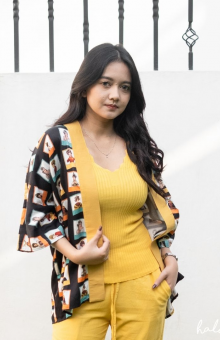 HaluanBali Outer Batwing Photocard - E08-0425 - Katun Organik