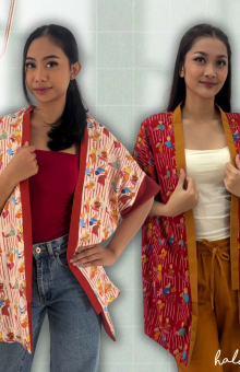 HaluanBali Outer Bolbal  Perempuan Merah Putih - E07-0225 - TENCEL™️